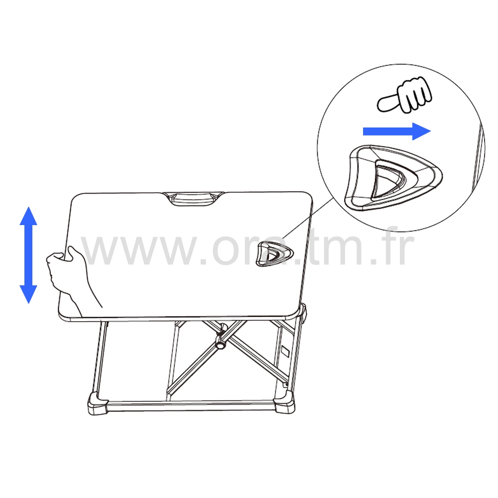 SPC - ACCESSOIRES DE BUREAU - STATION REGLABLE A POSER